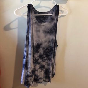 tie die ae tank top